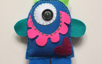 Picture 1: Meet Cariad (pronounced carry-ad) the Love Monster.