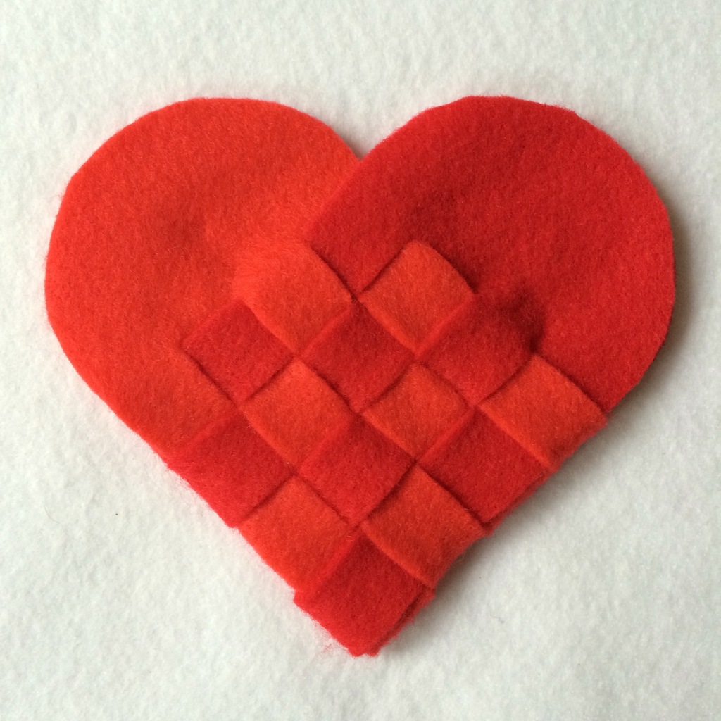 How to Make a Felt Danish Heart for Valentine's Day - Sparkles of
