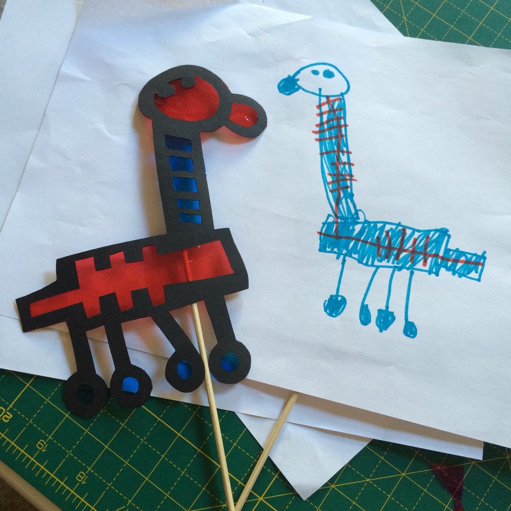 Colourful Dinosaur Shadow Puppets Colourful Minds