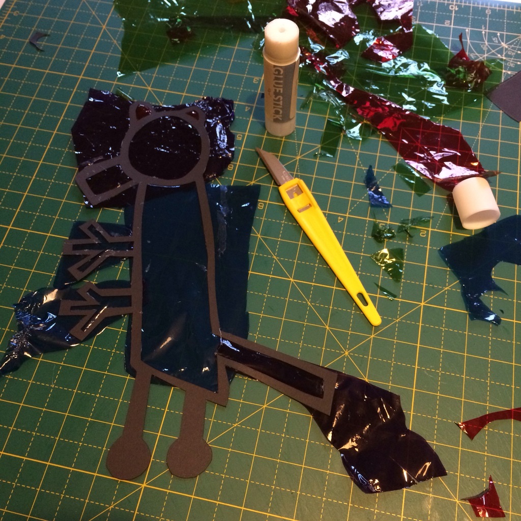 Colourful Dinosaur Shadow Puppets Colourful Minds