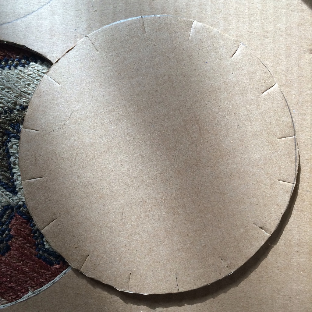 Cardboard Circle Weaving Colourful Minds