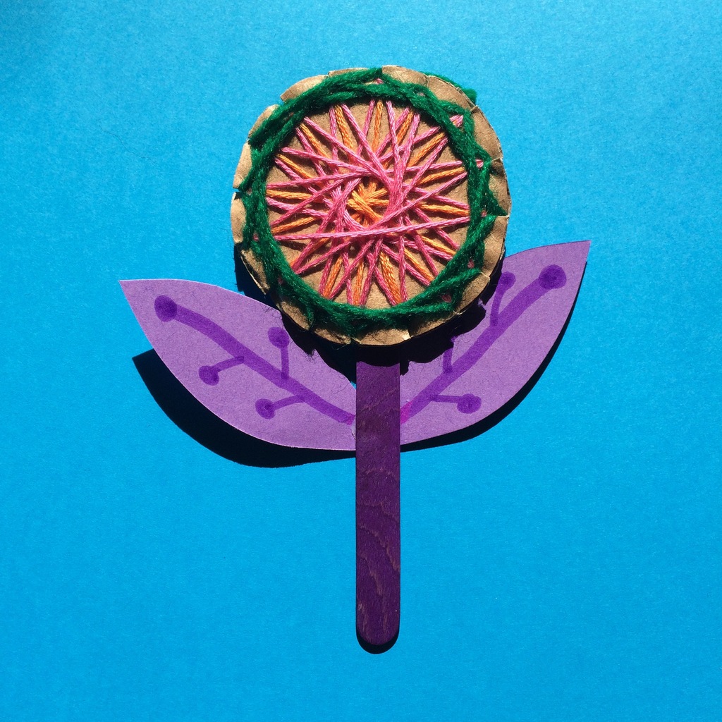 Woven Wool Flowers Colourful Minds