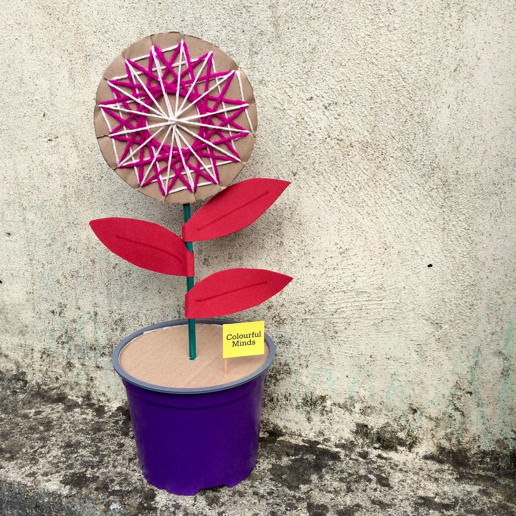 Woven Wool Flowers Colourful Minds