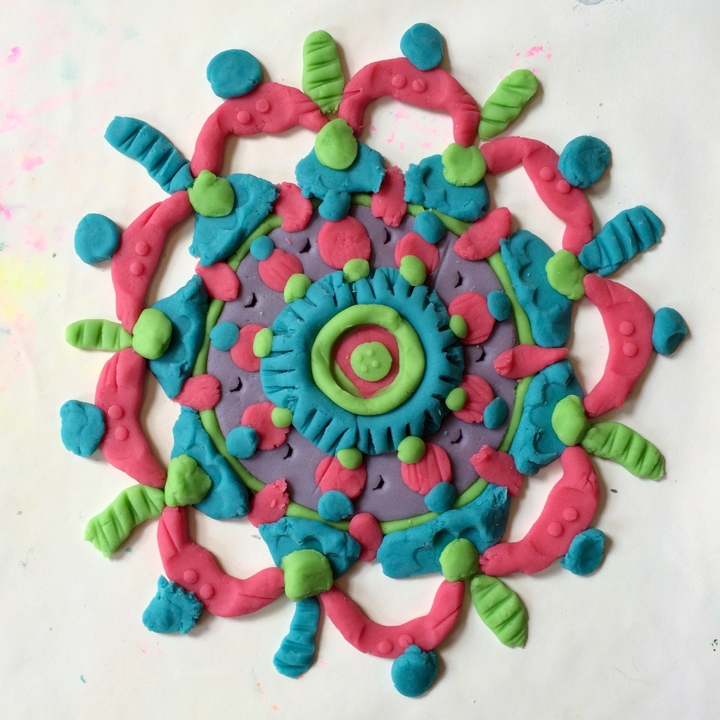 Homemade Play Dough Mandalas | Colourful Minds